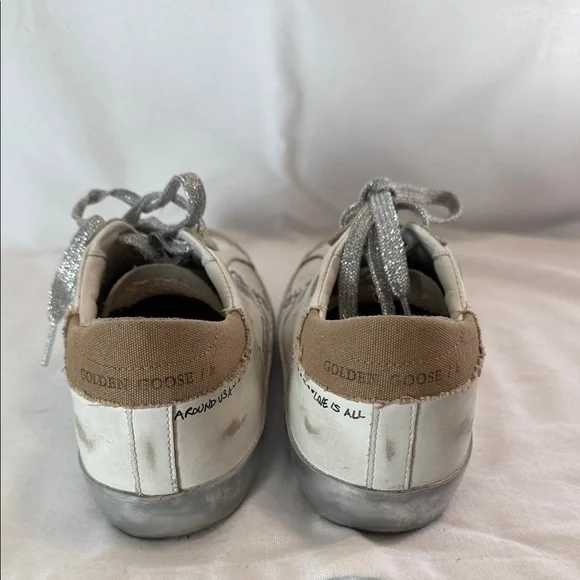 Golden Goose White and Gray Sneakers - Picture 3 of 10